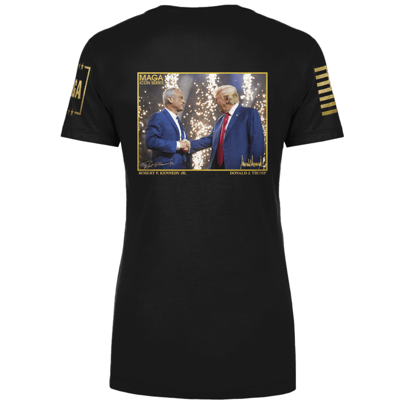 Icon Series RFK Jr. and Trumpladies tees back black