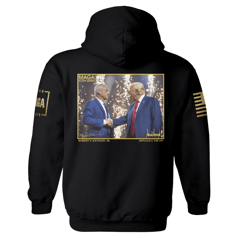 Icon Series RFK Jr. and Trumpmens hoodie back black 556b6409 e1cb 4e1e 9390 c2d441388217