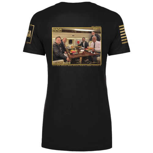 Icon Series Trump Feast LADIES TEE Black back