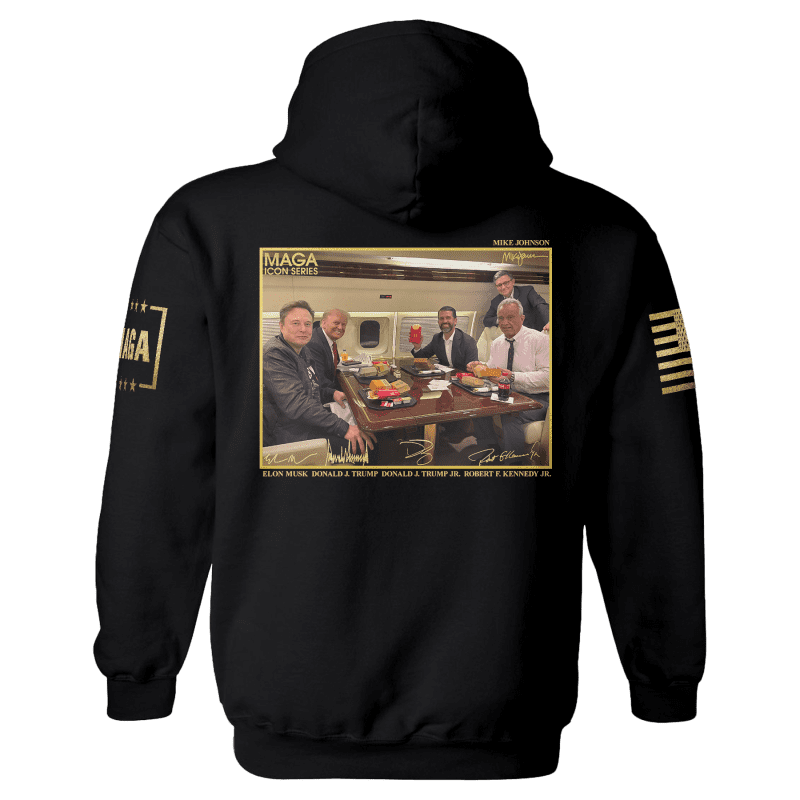 Icon Series Trump Feast MENS HOODIE Black back ecc2c754 ccb9 40c1 8fa3 f218915d76ec