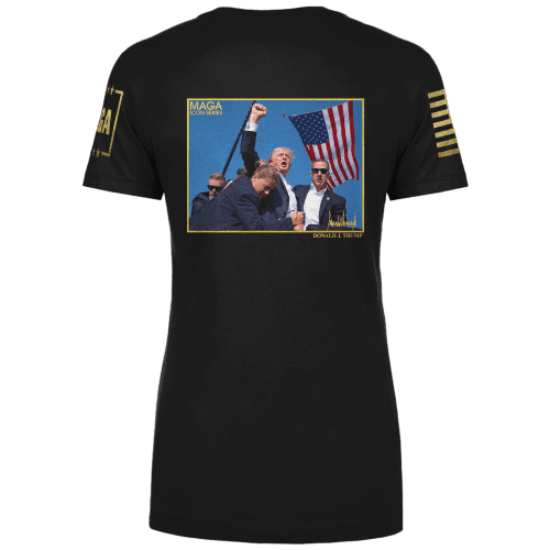 Icon Series Trump Fightladies tees back black