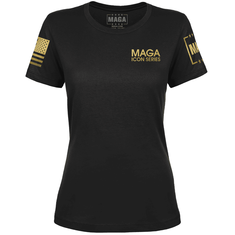 Icon Series Trump Fightladies tees front black