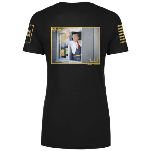 Icon Series Trump MagaDonald sladies tees back black