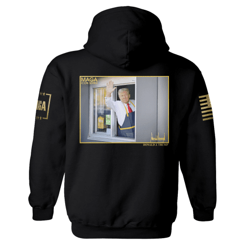 Icon Series Trump MagaDonald smens hoodie back black f4768cf5 ed27 4cb7 a2aa 4a2b390f417b