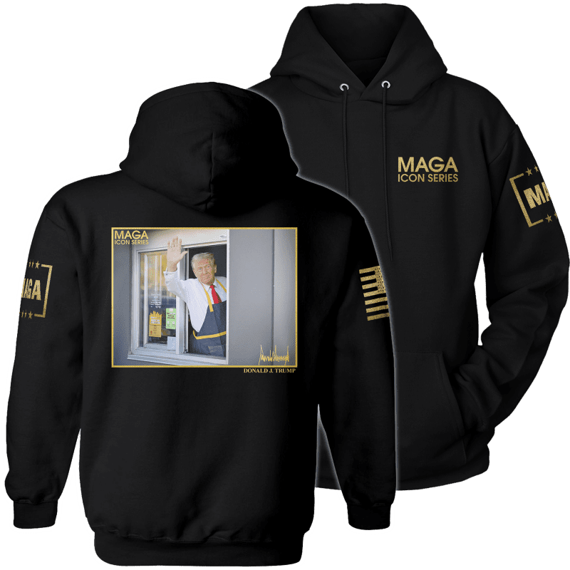 Icon Series Trump MagaDonald smens hoodies black back to back 2caf6be9 4b06 4751 afdf b689268e6358