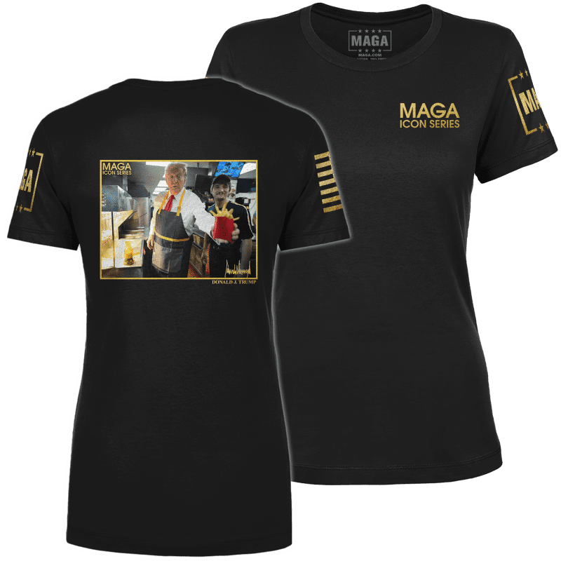 Icon Series Trump with Friesladies tees black back to back