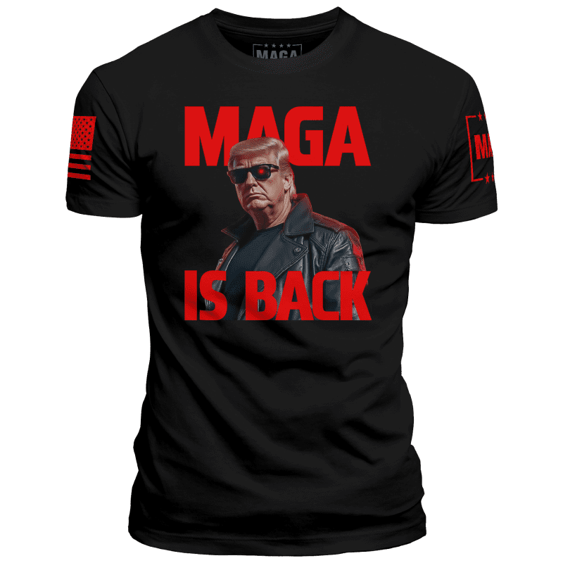 MAGA IS BACKmens tee black