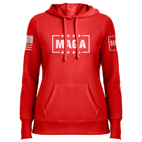 MAGA LOGO T SHIRTladies hoodie red