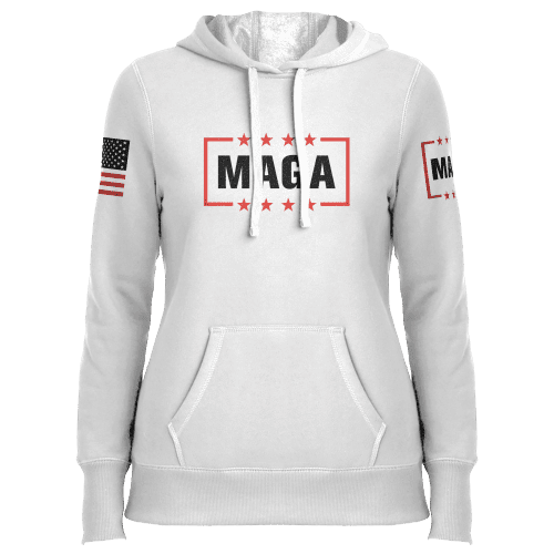 MAGA LOGO T SHIRTladies hoodie white