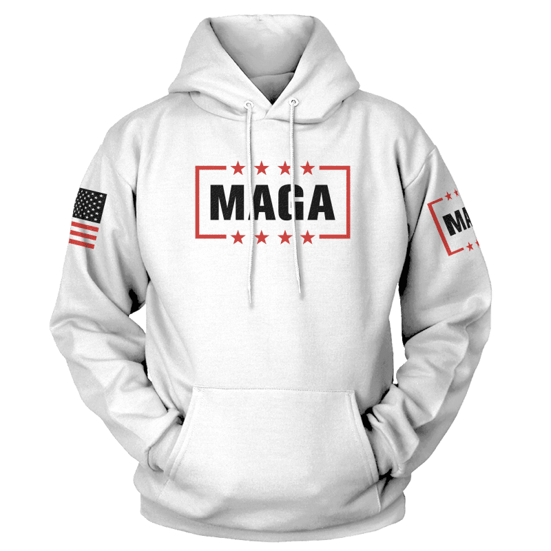 MAGA LOGO T SHIRTmens hoodie white