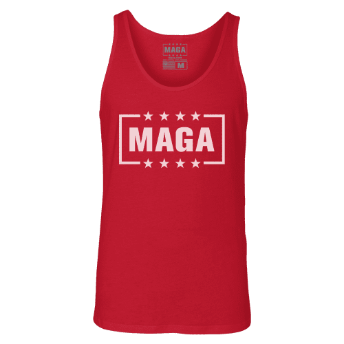 MAGA LOGO T SHIRTmens tank red