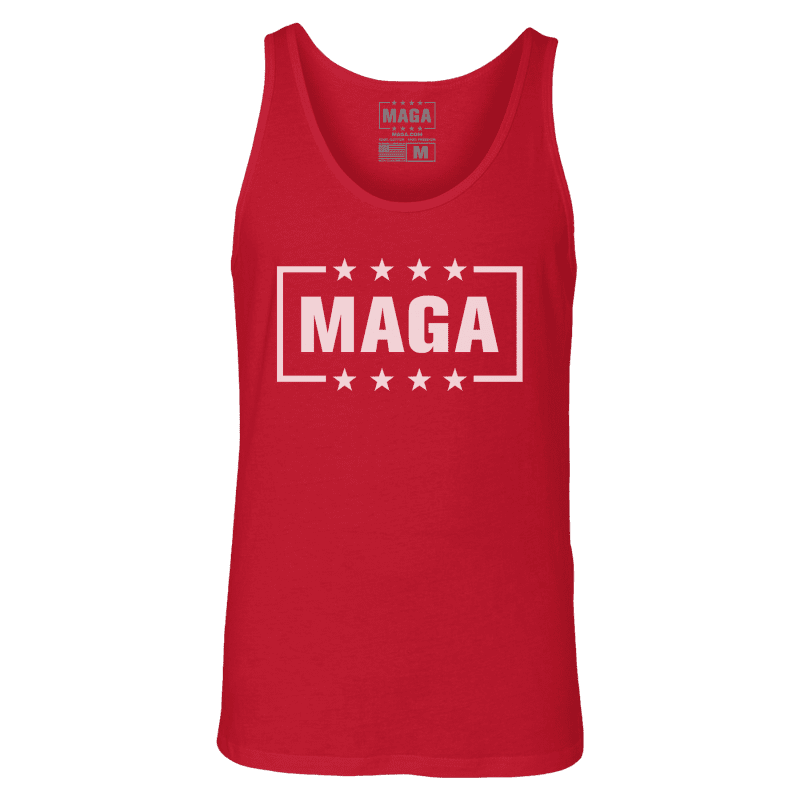 MAGA LOGO T SHIRTmens tank red