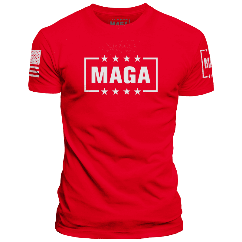 MAGA LOGO T SHIRTmens tee red