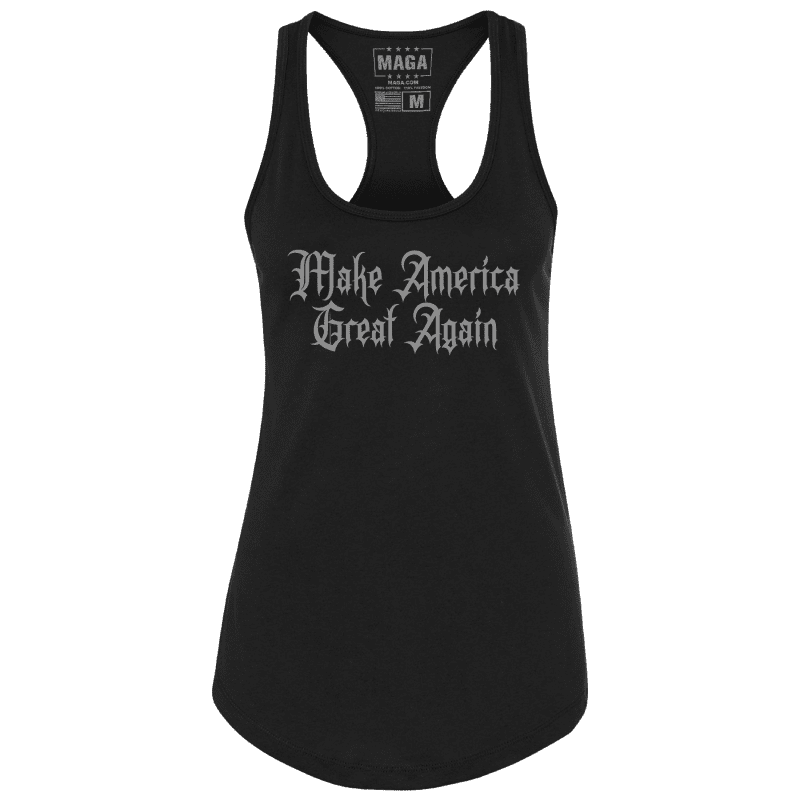 Make America Great Again Dark Gothic LADIES TANK Black front