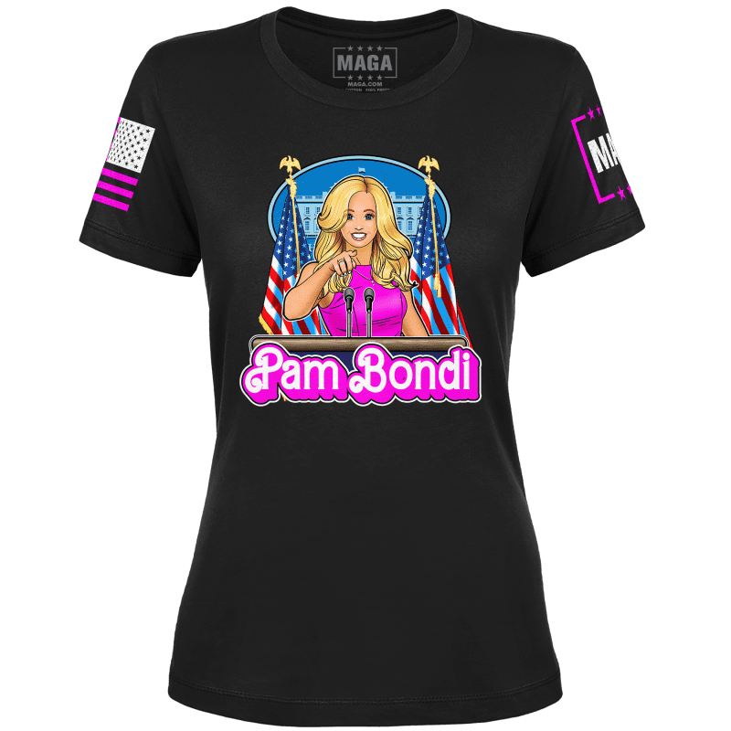 Pam Bondi v1ladies tee black