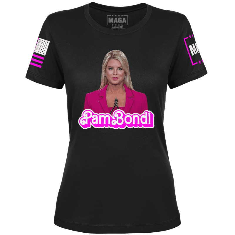 Pam Bondi v2ladies tee black