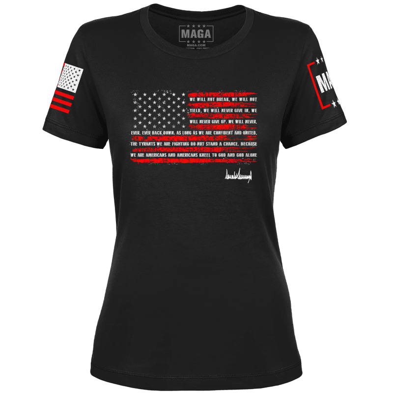 Trump Nation Proclamationladies tee black