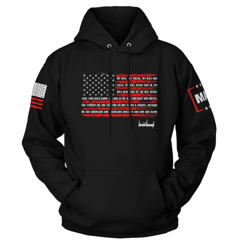 Trump Nation Proclamationmens hoodie black