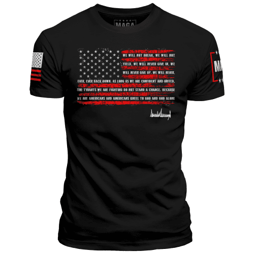 Trump Nation Proclamationmens tee black