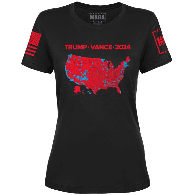 TrumpVance2024ElectoralMap LADIESTEEBlack front