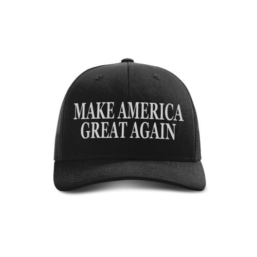 Adjustable Snapback Trucker Cap / Black Make America Great Again Hat maga trump