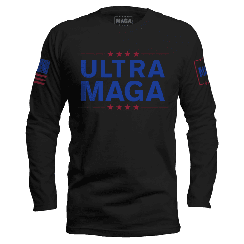 Black / S Ultra MAGA Long Sleeve - Black maga trump