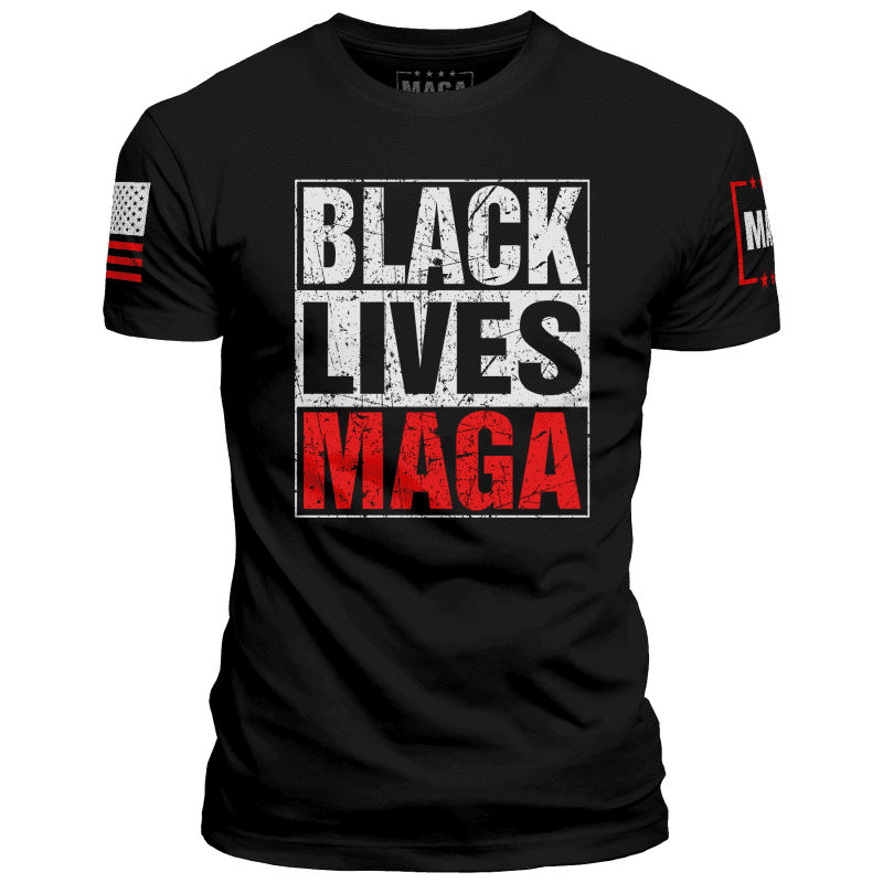 Black / XS Black Lives MAGA maga trump