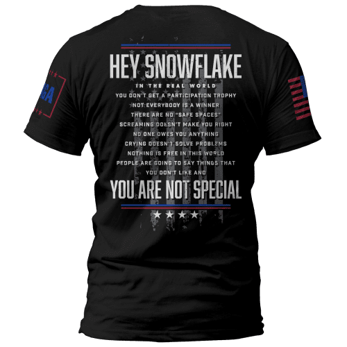 Black / XS Hey Snowflake maga trump