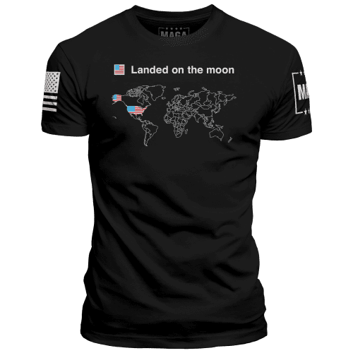 Black / XS Landed On The Moon maga trump