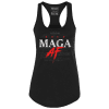 Black / XS MAGA AF Ladies Racerback Tank maga trump