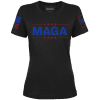 Black / XS MAGA Ladies Tee - Black maga trump