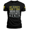 Black / XS My Rights Don't End maga trump