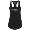 Black / XS Pronouns Ladies Racerback Tank maga trump