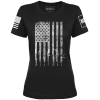 Black / XS Rifle Flag White Ladies Tee maga trump