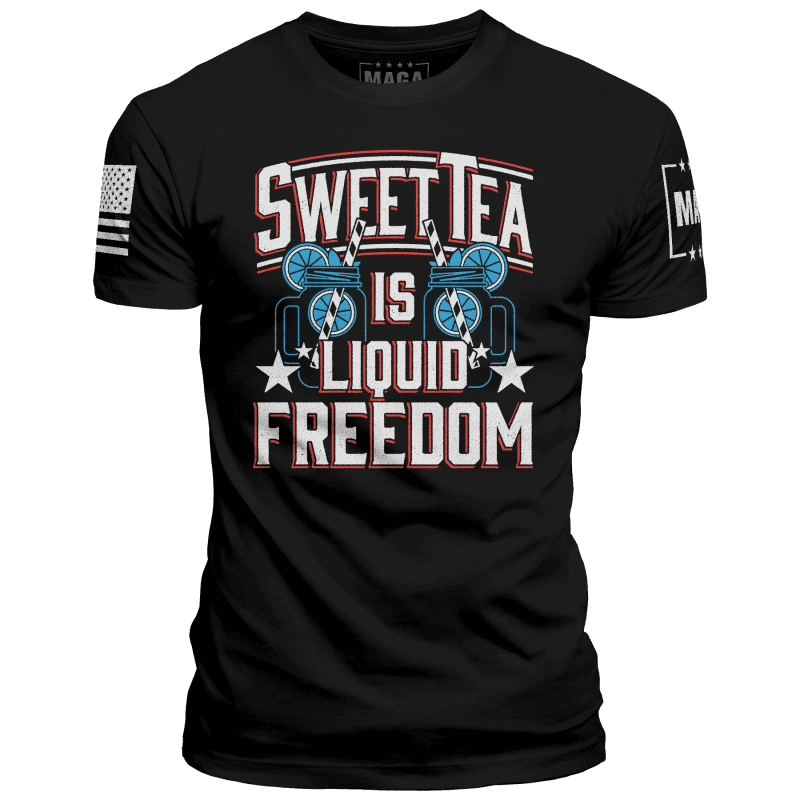 Black / XS Sweet Tea Is Liquid Freedom maga trump