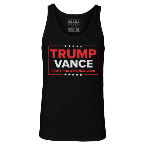 Black / XS Trump Vance - Fight Tank Top maga trump