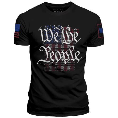 Black / XS We The People Flag maga trump