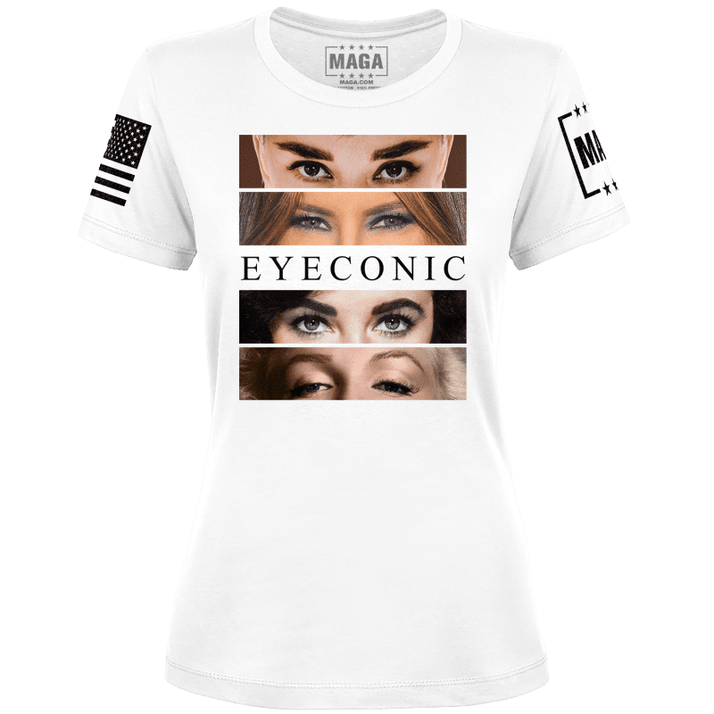 eyeconic ladies tee white