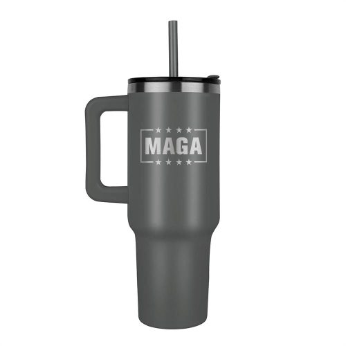 Gray MAGA 40oz Tumbler maga trump