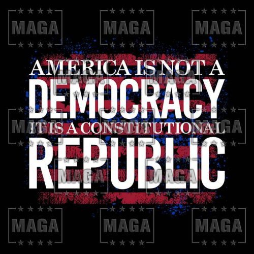 it s a constitutional republic not a democracy ladies tee maga trump 33795772580017