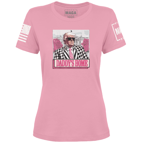 Ladies Tee / Light Pink / XS Daddy's Home 3 maga trump