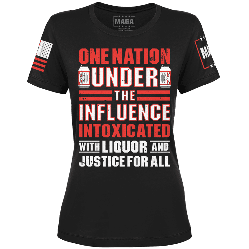 Liquor And Justice Ladies Tee maga trump