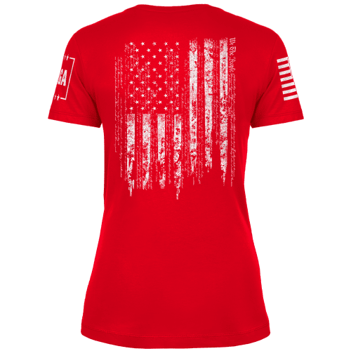 maga hat ladies t shirt red maga trump 34124960596145