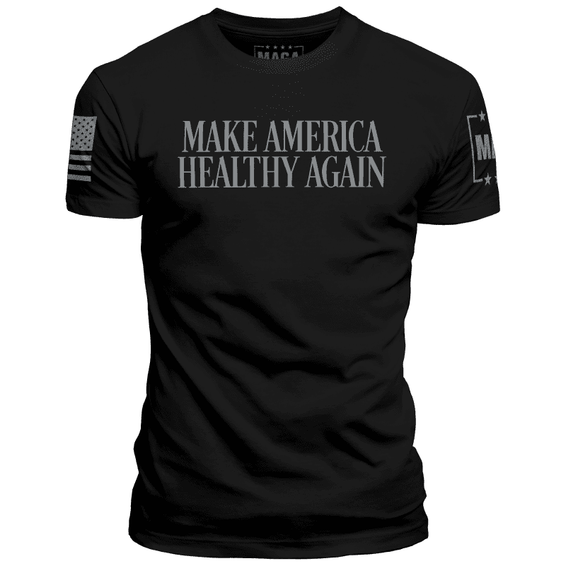 Men's Shirt / Black / XS Make America Healthy Again Blackout Edition maga trump