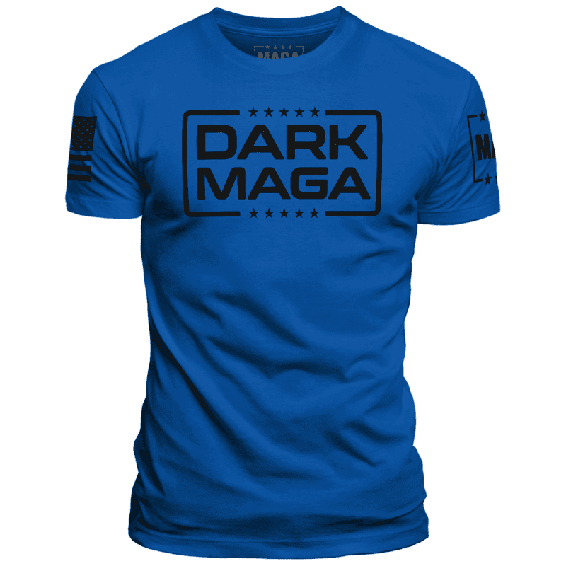 Men's Shirt / Royal / XS Dark MAGA V6 maga trump