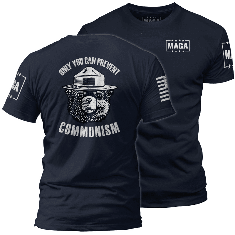 Midnight Navy / XS Only You Can Prevent Communism maga trump