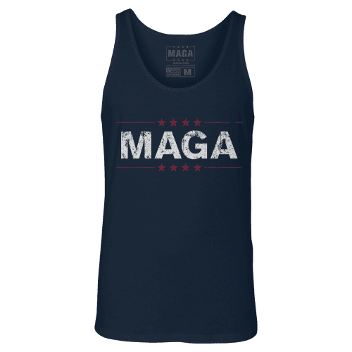 Navy / XS MAGA Tank - Navy Blue maga trump