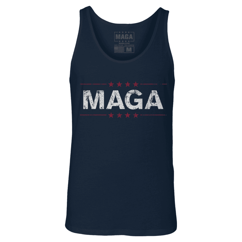 Navy / XS MAGA Tank - Navy Blue maga trump