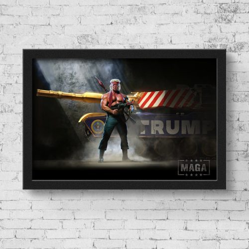 Poster: 16" x 20" / Gloss Commando Trump Poster maga trump