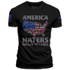 Premium Soft Shirt / Black / XS America... Haters Refuse to Leave maga trump